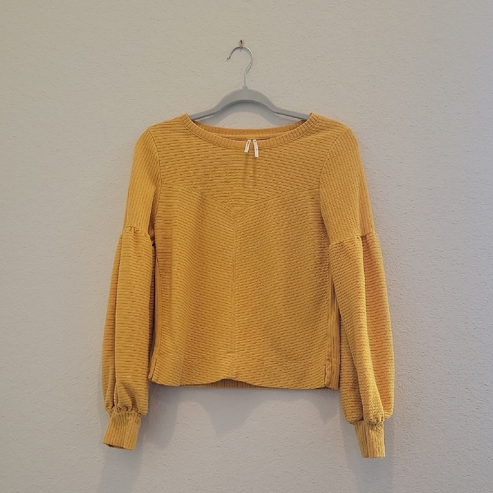 Anthropologie Golden Knit Sweater